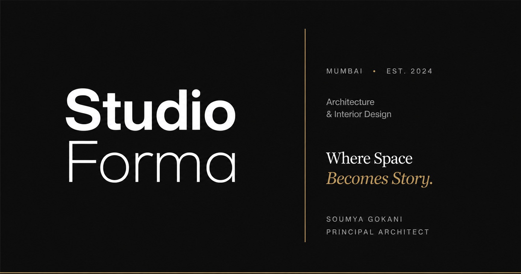Studio Forma — Where Space Becomes Story